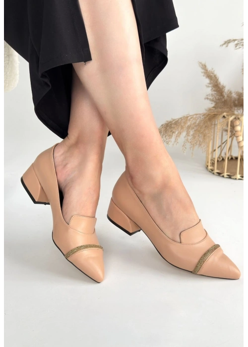 Liina Nude Cilt Topuklu Ayakkabı