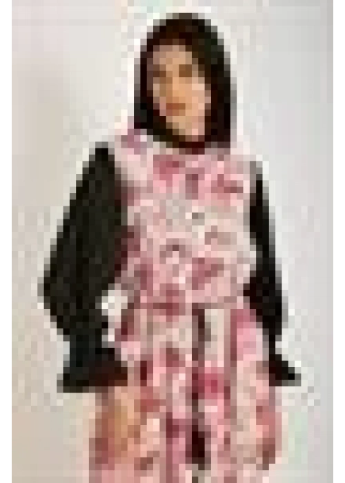 LONG FLORAL DRESS PINK