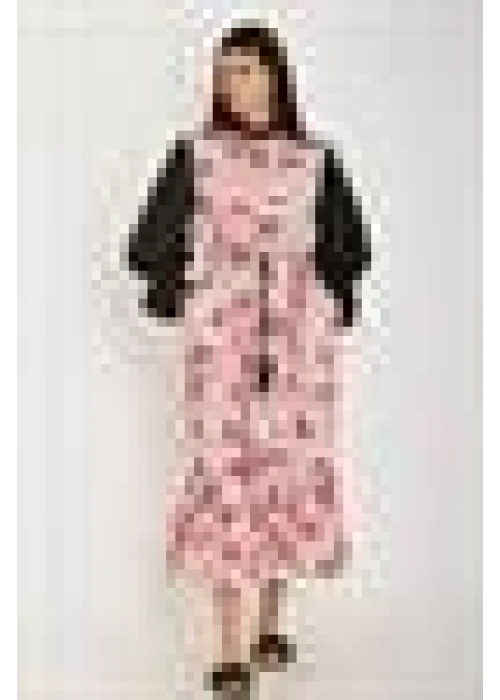 LONG FLORAL DRESS PINK