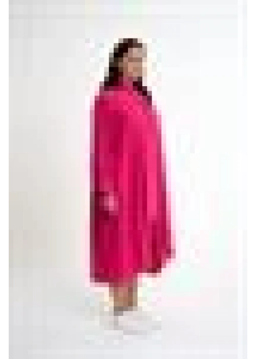 Magnificent Collar Slit Detailed Dress | Pink