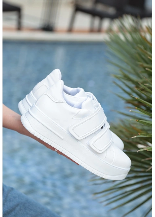 Marx Beyaz Cilt Spor Ayakkabı