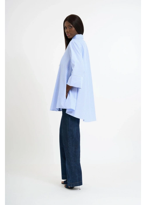 Minimal Pocket Poplin Shirt | Sky Blue