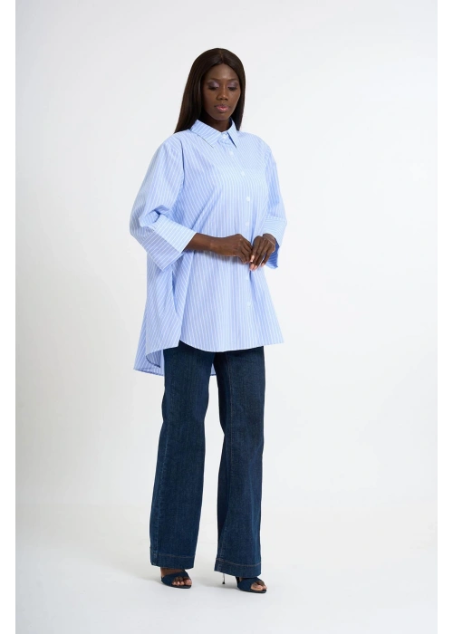 Minimal Pocket Poplin Shirt | Sky Blue