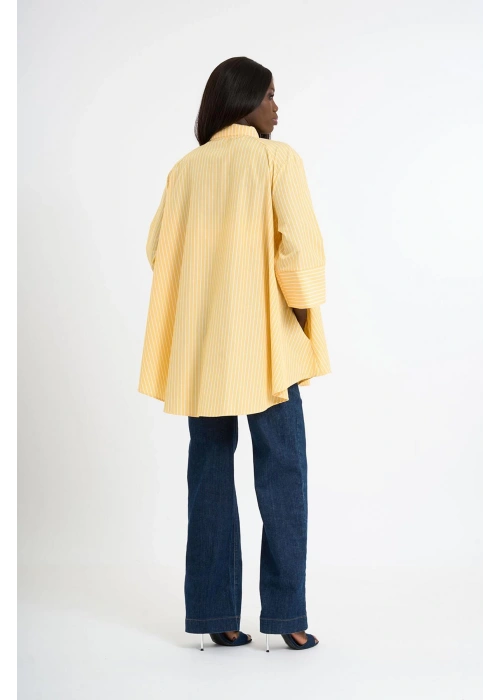 Minimal Pocket Poplin Shirt | Yellow