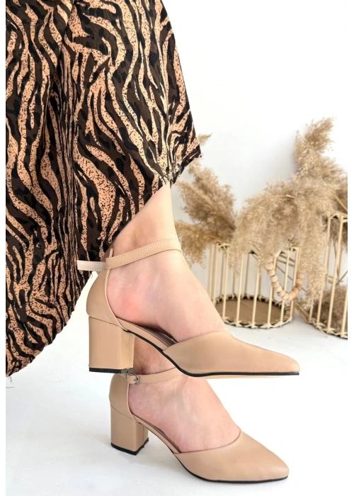 Mulen Nude Cilt Topuklu Ayakkabı