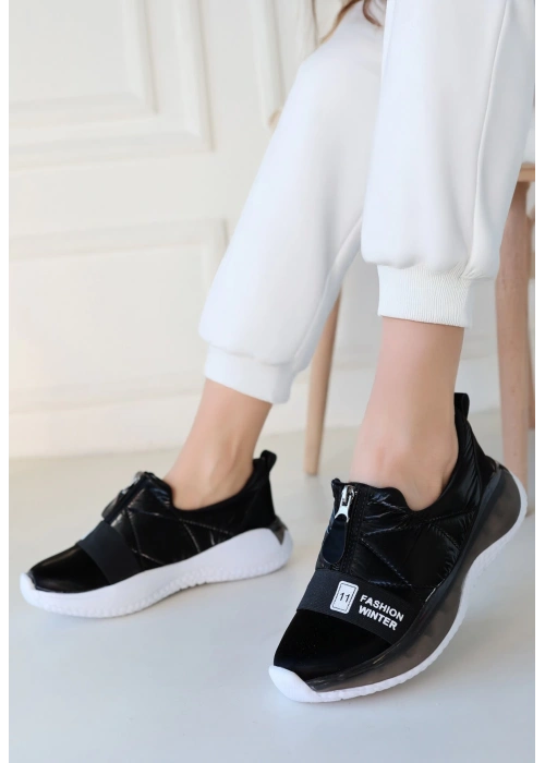 Nikeo Siyah Paraşüt Spor Ayakkabı