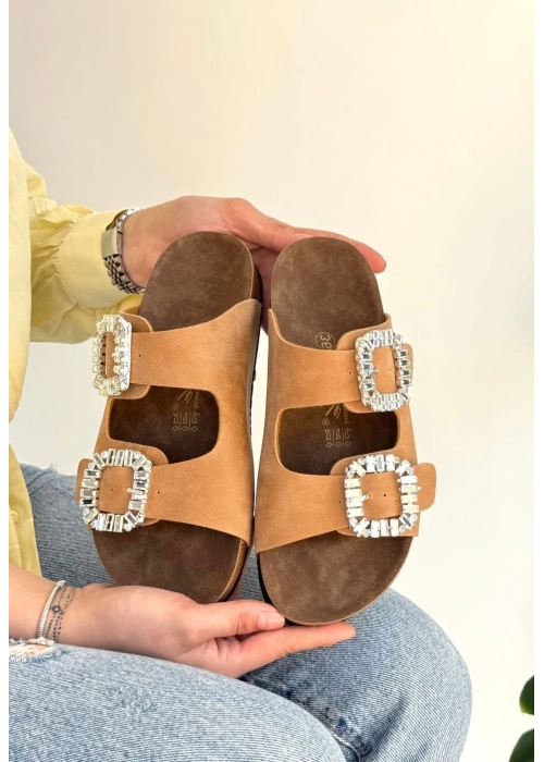 Nool Camel Nubuk Terlik