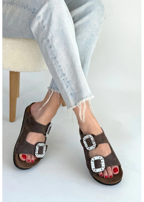 Nool Kahverengi Nubuk Terlik