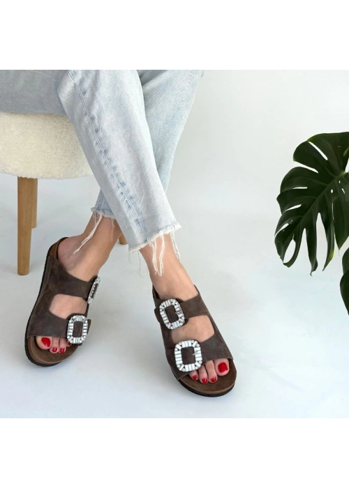 Nool Kahverengi Nubuk Terlik