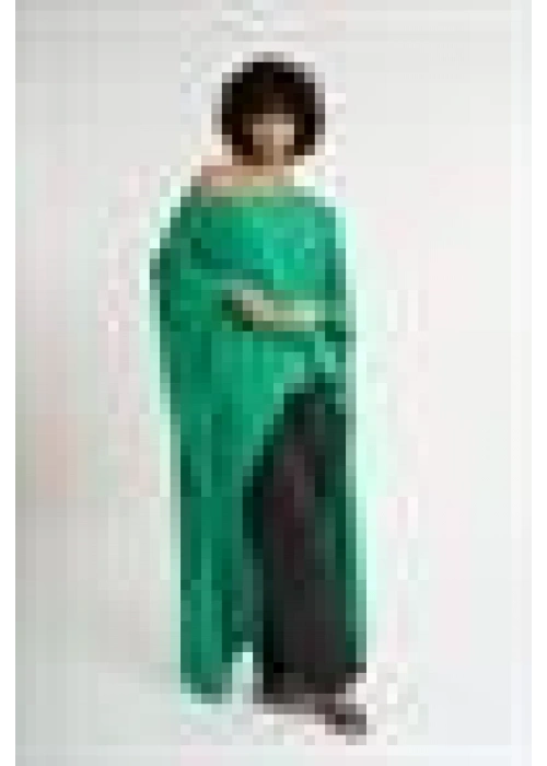 One Shoulder Asymmetric Blouse | Green