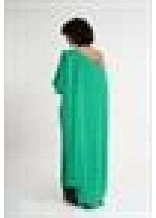 One Shoulder Asymmetric Blouse | Green