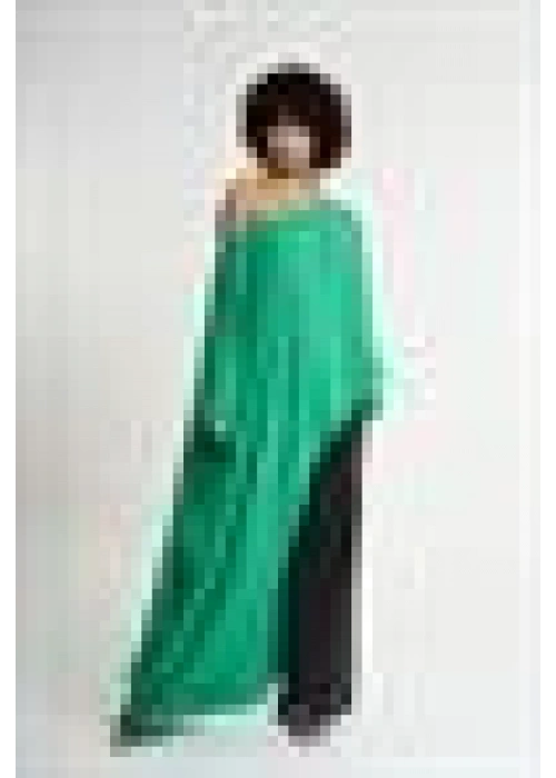 One Shoulder Asymmetric Blouse | Green