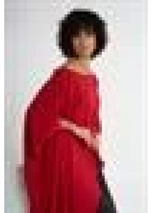 One Shoulder Asymmetric Blouse | Red