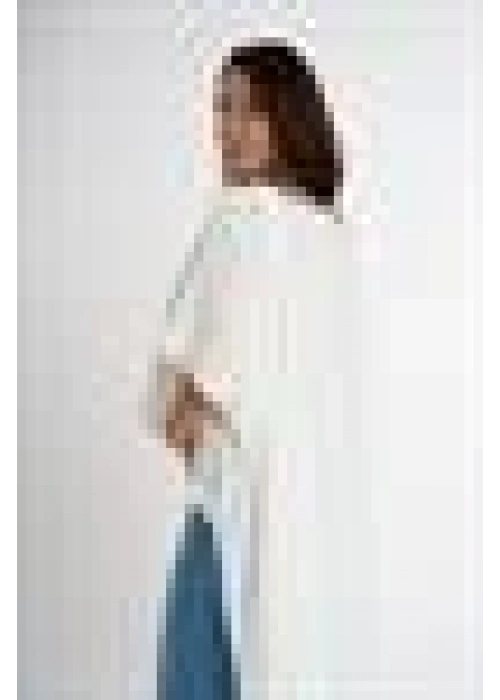 One Shoulder Asymmetric Blouse | White