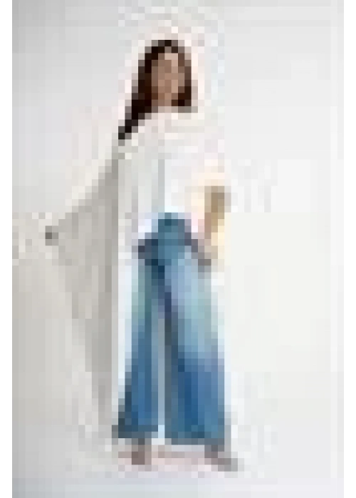 One Shoulder Asymmetric Blouse | White