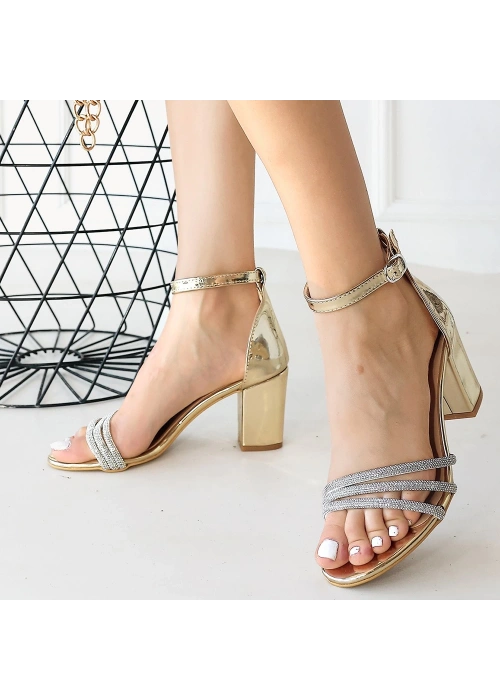 Ossu Gold Rugan Topuklu Ayakkabı