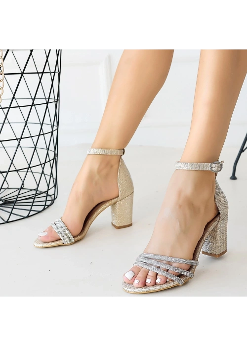 Ossu Vizon Saten Topuklu Ayakkabı