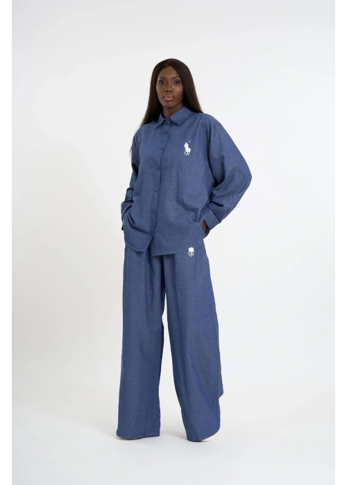 Oversized Navy Blue Set