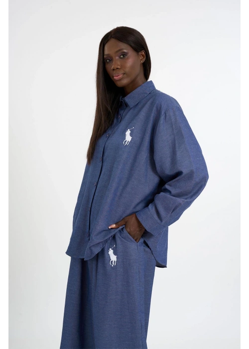 Oversized Navy Blue Set