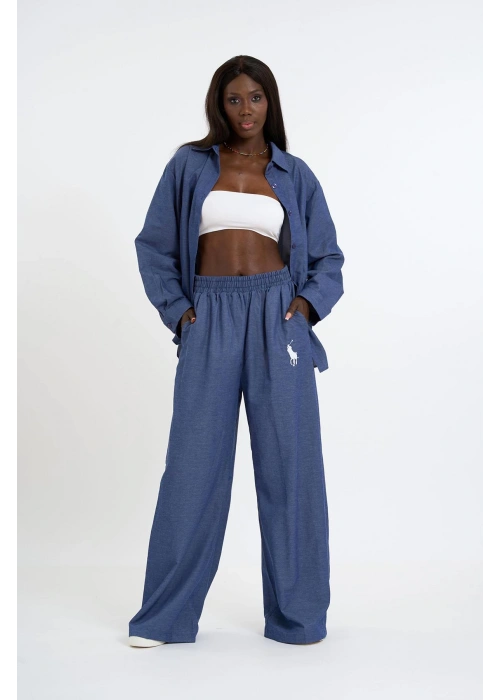 Oversized Navy Blue Set