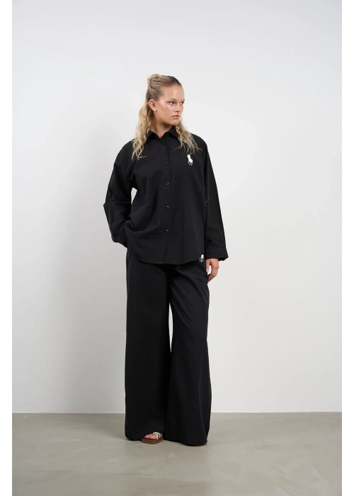 Oversized White Set | Black