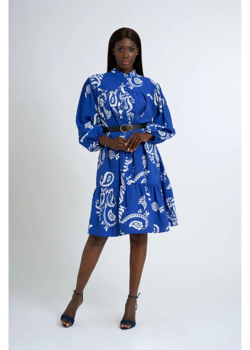 Patterned Dress | Blue