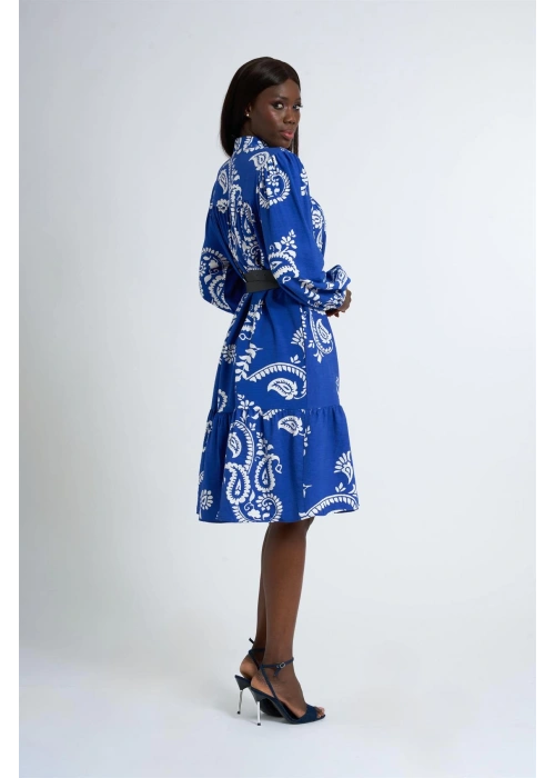 Patterned Dress | Blue