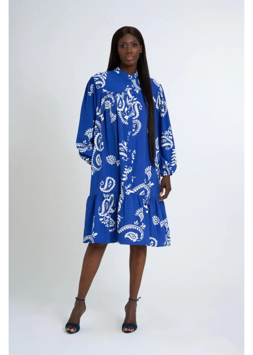 Patterned Dress | Blue