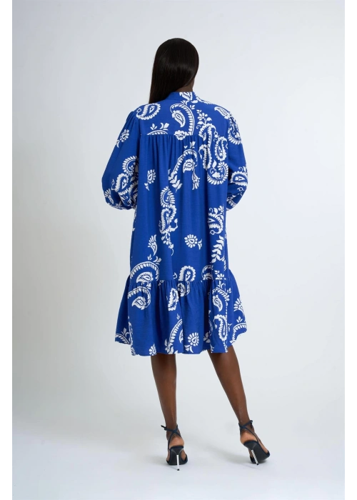 Patterned Dress | Blue