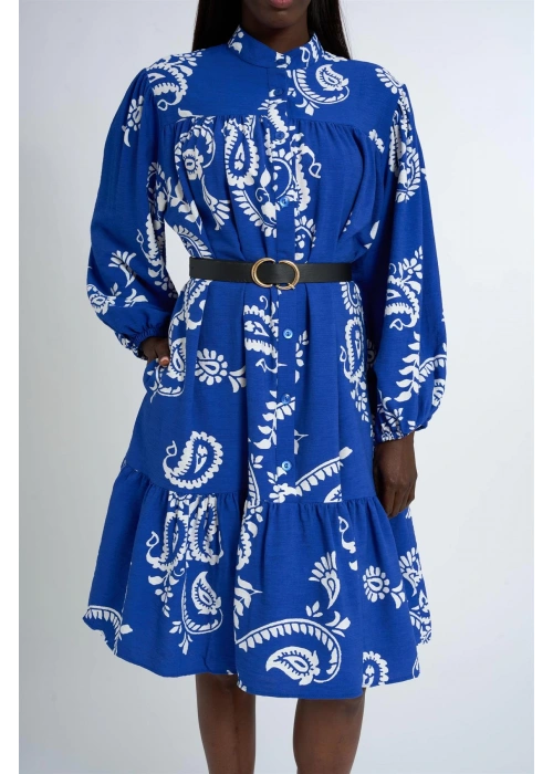 Patterned Dress | Blue