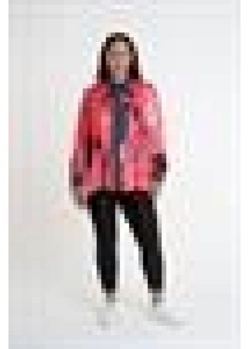 Patterned Shirt with Halter Neck Detail | Red