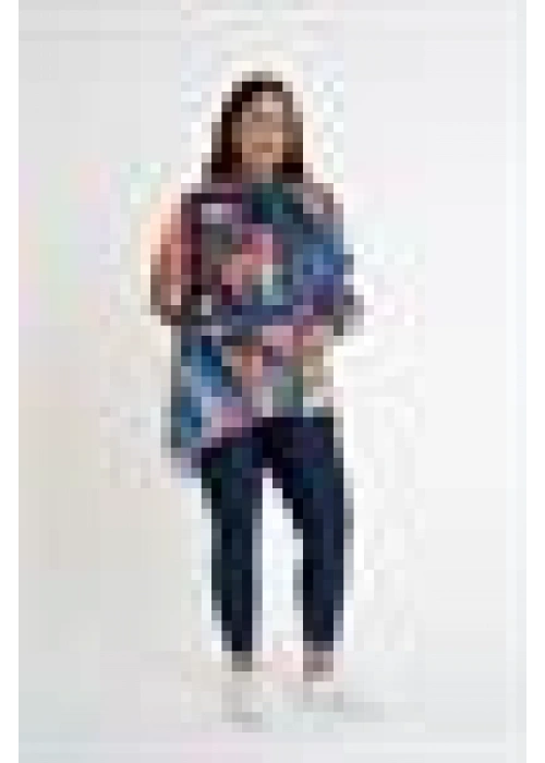 Patterned Shirt with Halter Neck Detail | Yellow