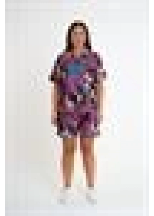 Patterned Shorts Set | Purple