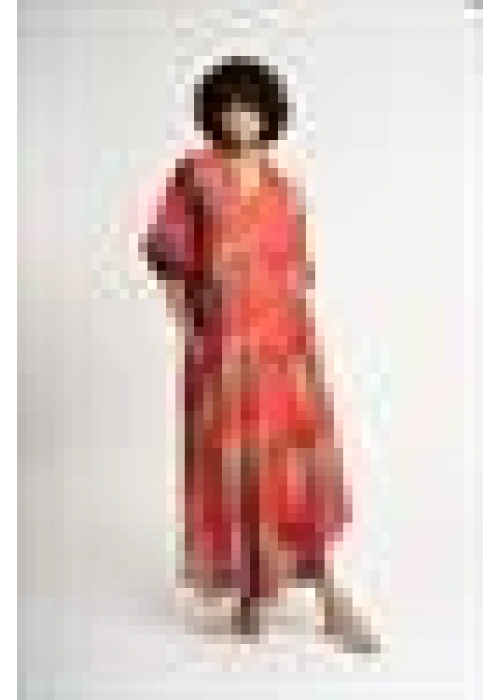 Patterned V-Neck Dress