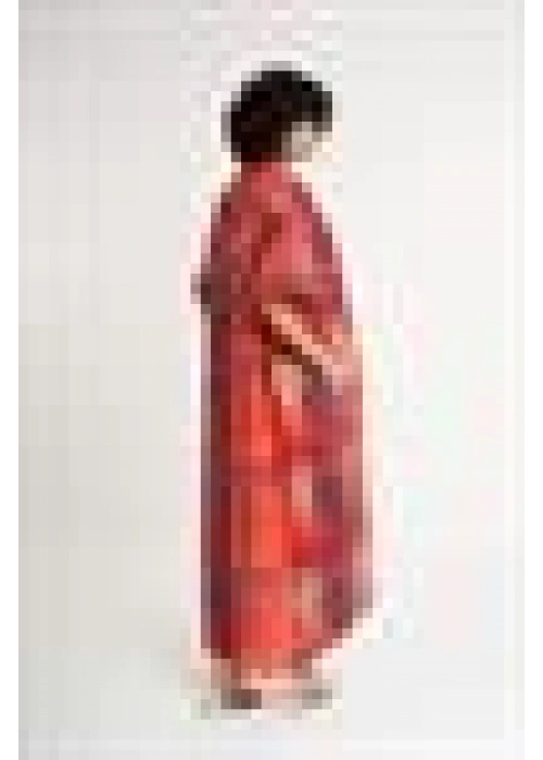 Patterned V-Neck Dress