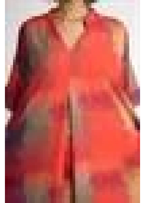 Patterned V-Neck Dress