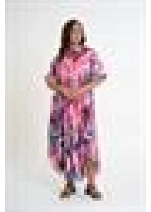 Patterned V-Neck Dress | Colourful