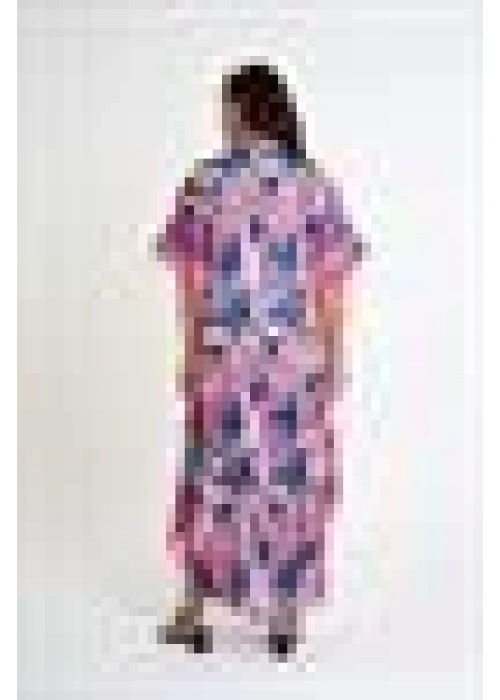 Patterned V-Neck Dress | Colourful