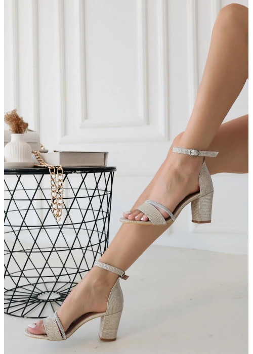 Pimay Vizon Saten Topuklu Ayakkabı