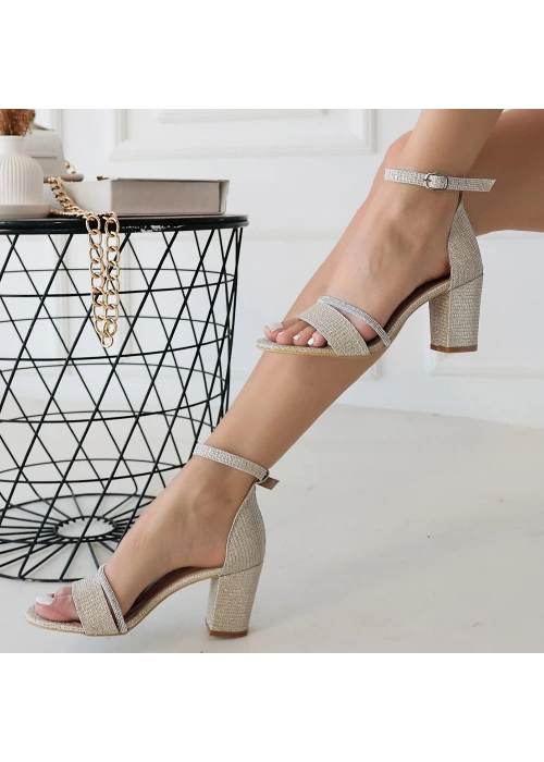 Pimay Vizon Saten Topuklu Ayakkabı