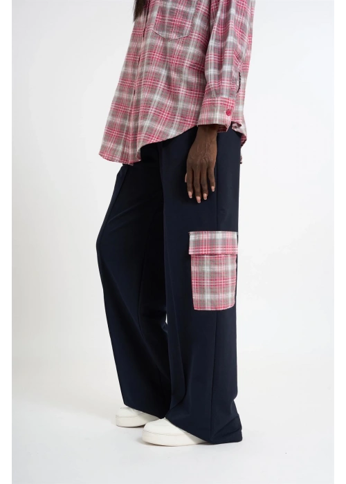 Pink Plaid Shirt & Pants Set – Small Size