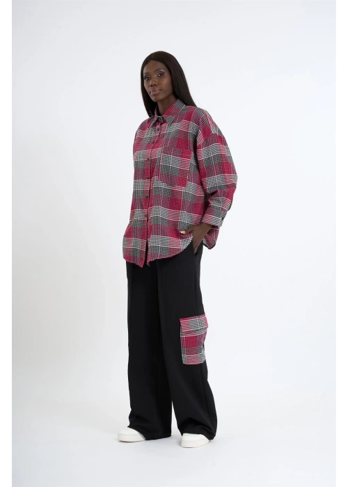 Plaid Shirt & Pants Set – Small Size