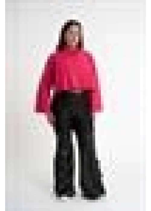 Pleated crop Shirt | Pink