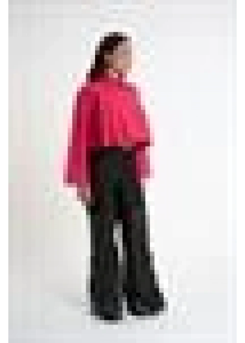 Pleated crop Shirt | Pink