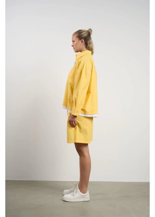 Plus Size Womens Shirt and Shorts Set | Yellow