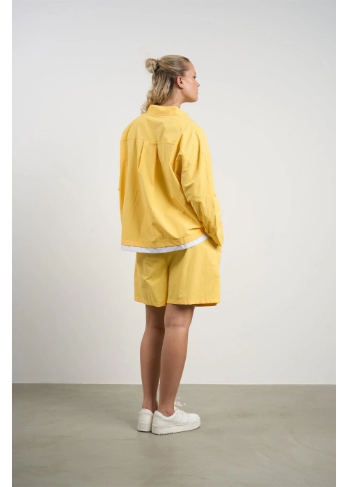 Plus Size Womens Shirt and Shorts Set | Yellow