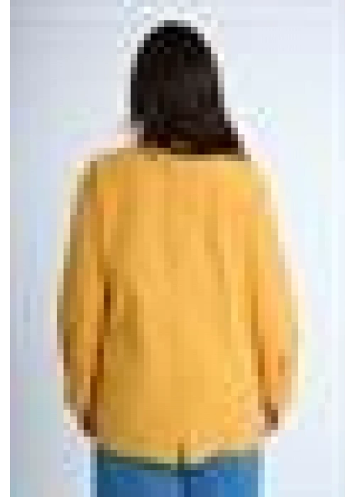 Poplin Shirt with Back Button Detail | Yellow