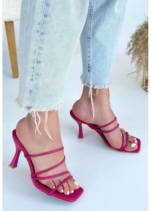 Sabıo Fuşya Topuklu Terlik