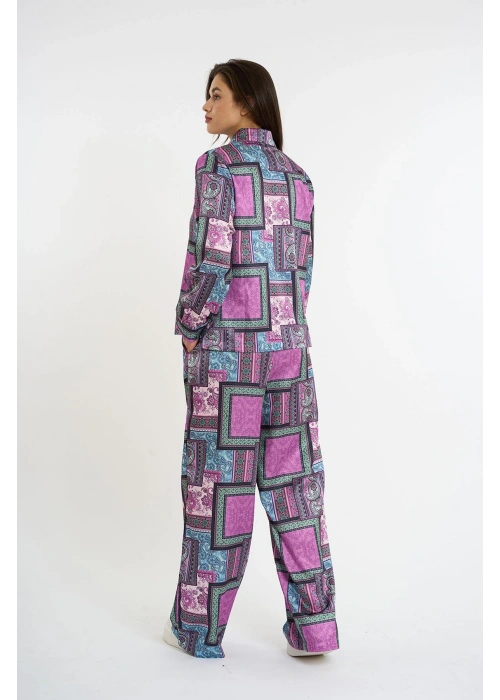 Satin Bottom Top Set | Purple