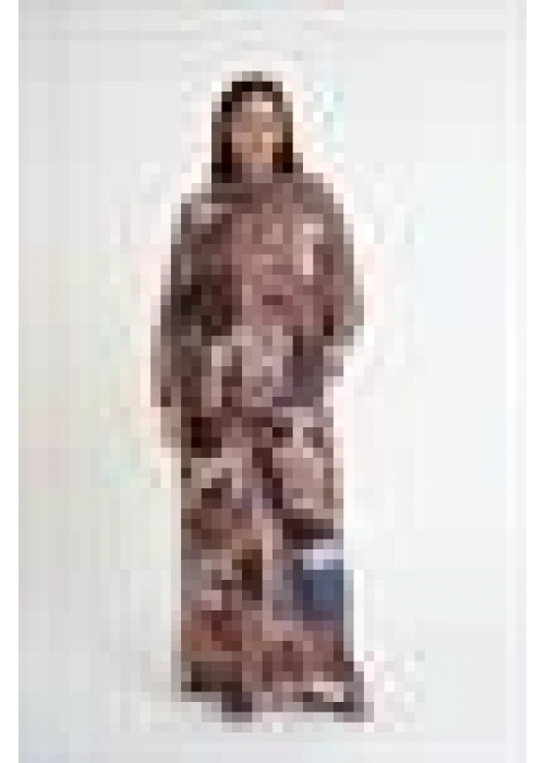 Satin Crepe Fabric | Brown